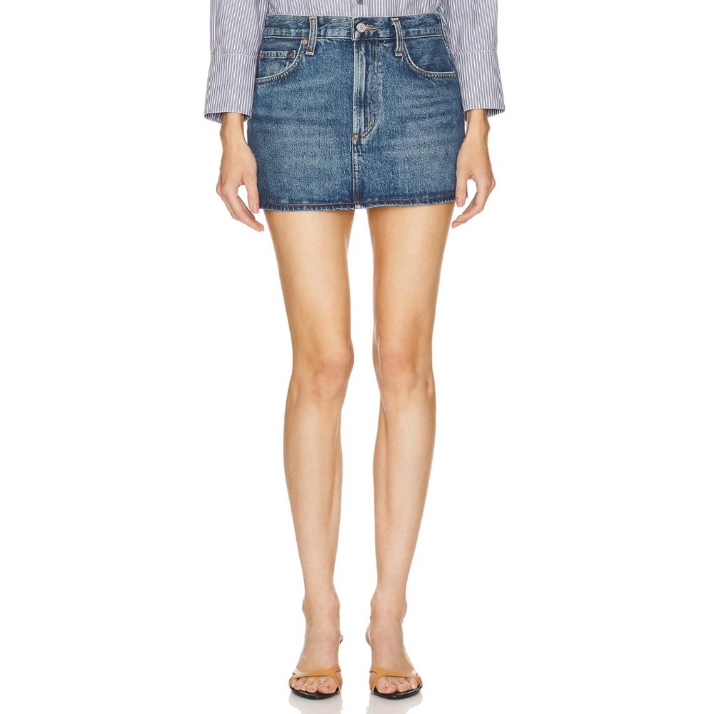 Women's 30 Agolde Alek Denim Mini Skirt in Dwell - NWOT